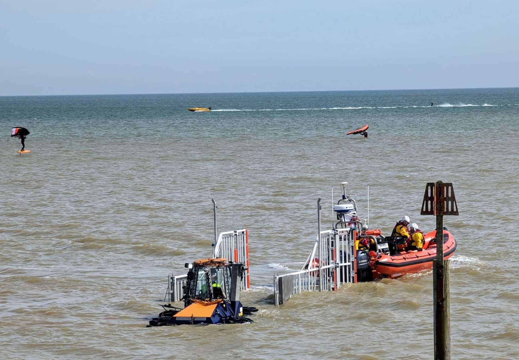 RNLI Littlestone lifeboat ‘Jean McIvor’ returns after the search mission. Picture: RNLI/John Kenny