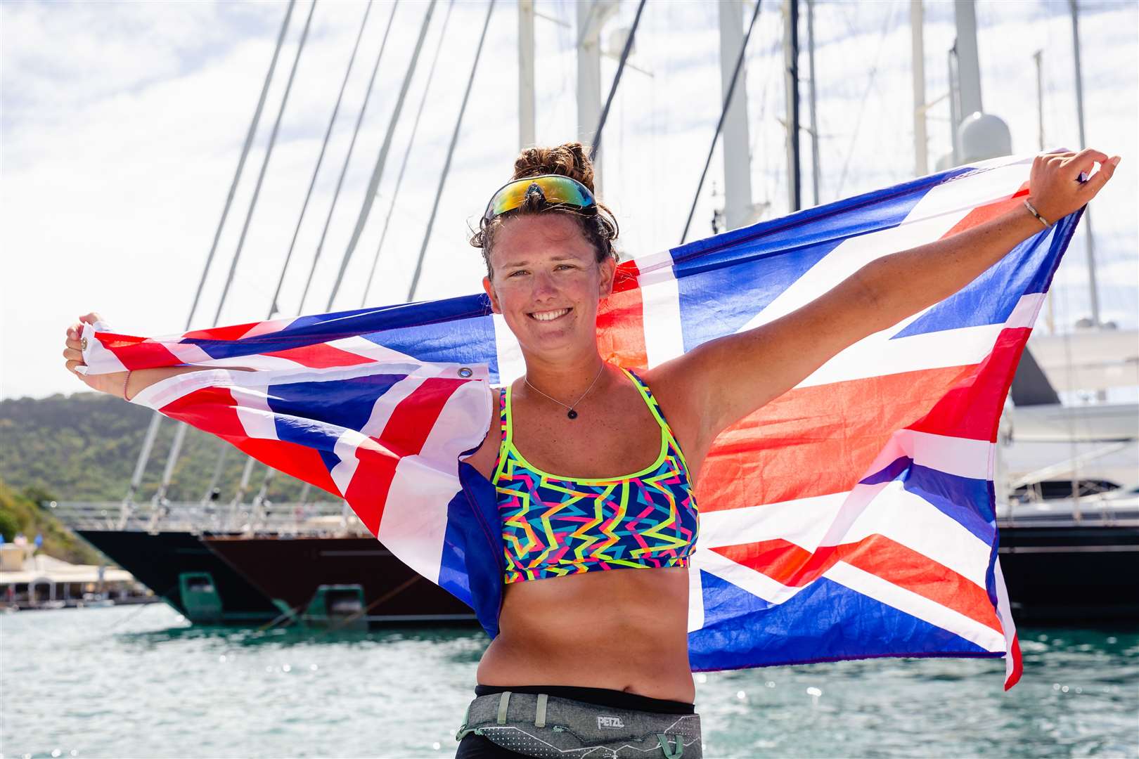 Jasmine Harrison completed her record-breaking trip on Saturday (Atlantic Campaigns/PA)