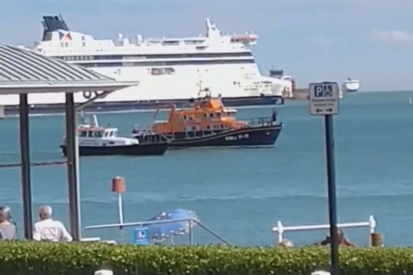 The coastguard searching for the body of Omar Ezildin Ali in August. Photo: Mick Chatfield