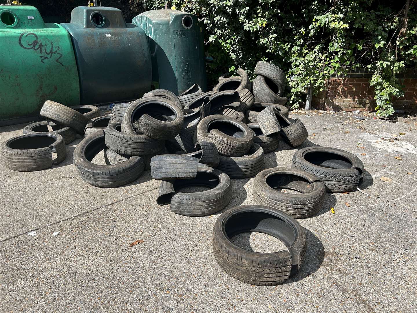 More fines have been issued following further fly-tipping at recycling point at Morrison's in Coldharbour Road, Northfleet. Picture: Gravesham Borough Council