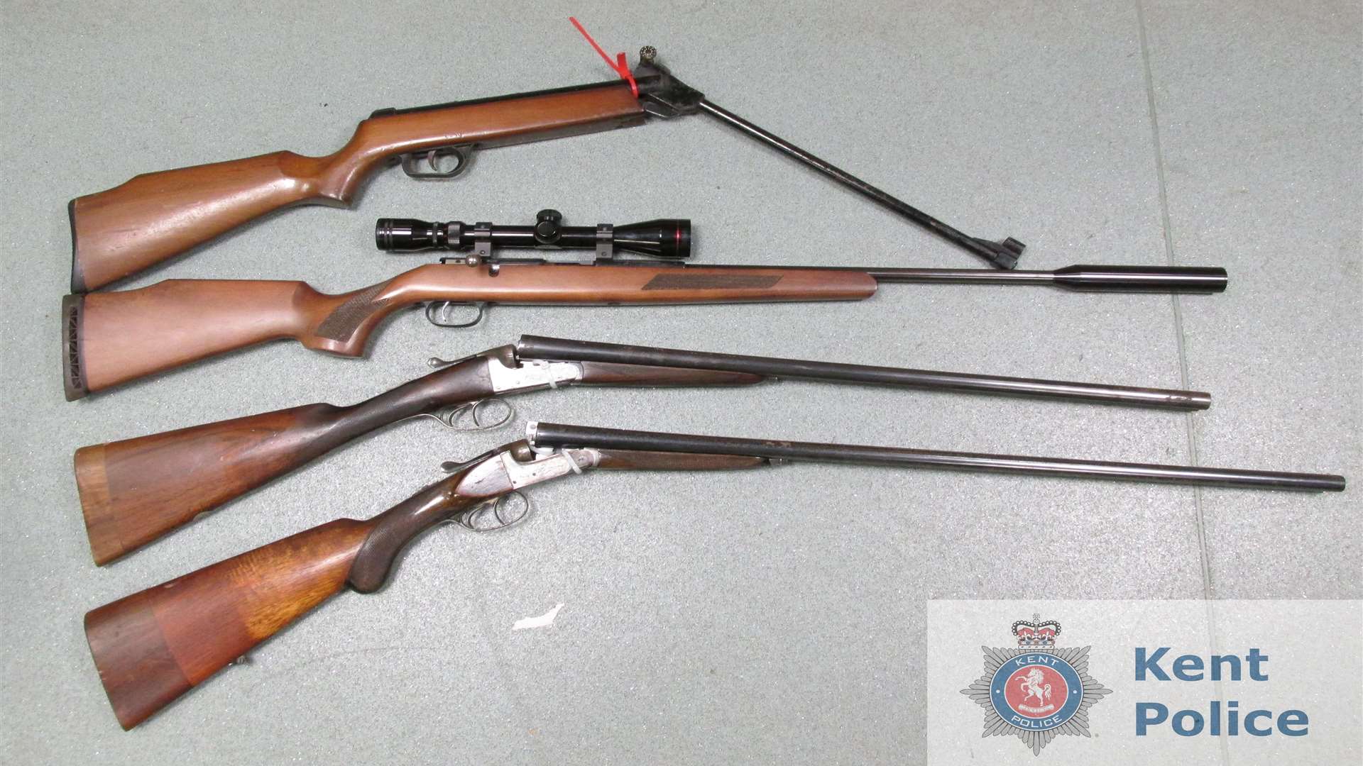Firearms surrendered in Kent Police's last amnesty in 2014. Picture: Kent Police