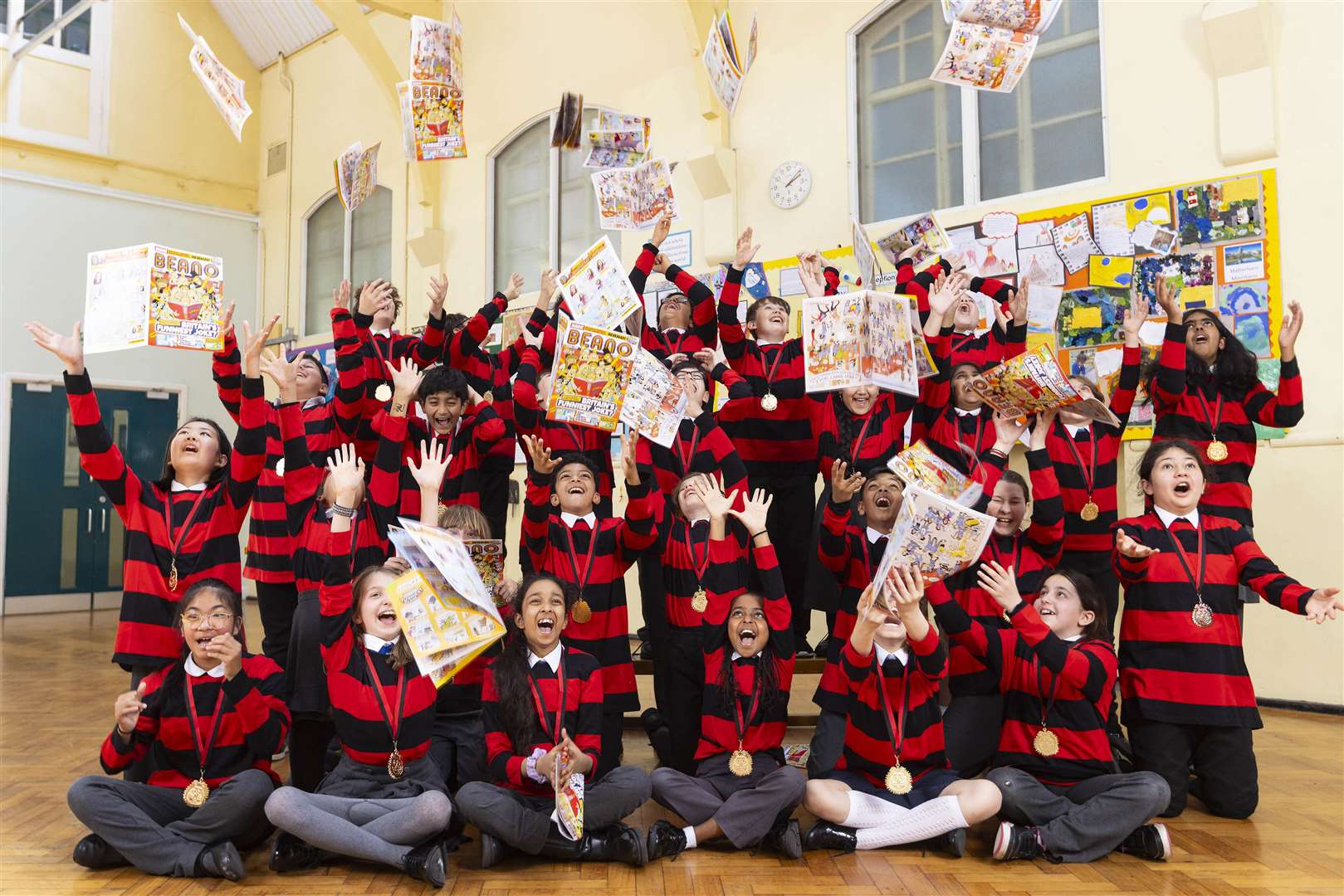 The joke by Northside Primary pupils registered 42% of the public vote (David Parry/PA Media Assignments)