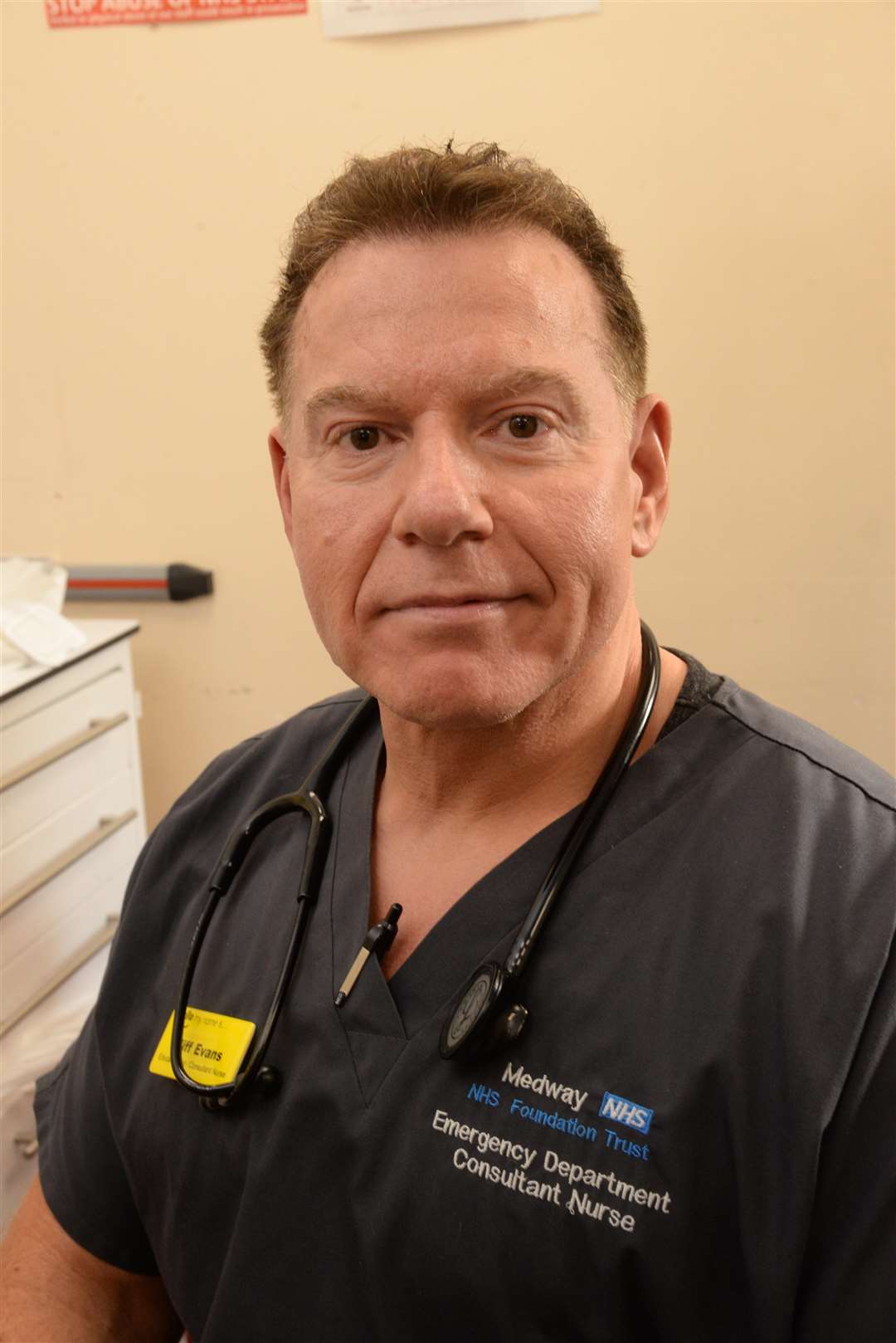 Consultant Nurse Cliff Evans at Medway Maritime Hospital. Picture: Chris Davey. (7086531)