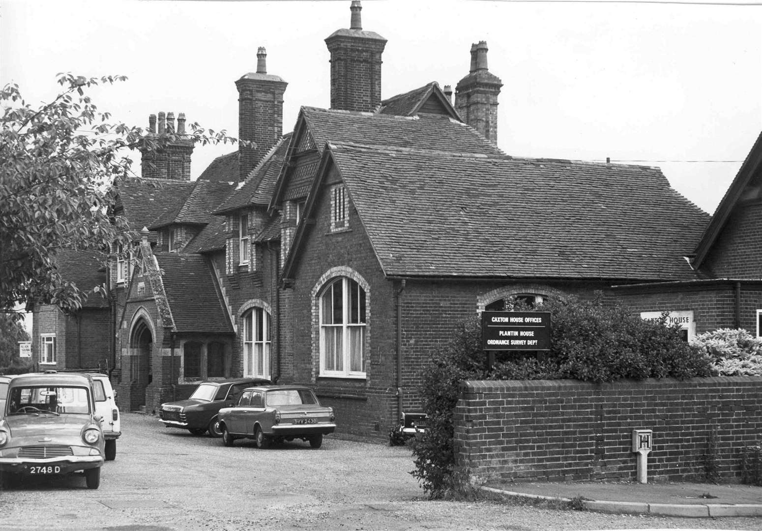 Renamed Caxton House the former Cottage Hospital continued to thrive as an office complex in this 1972 picture. Picture: Images of Ashford