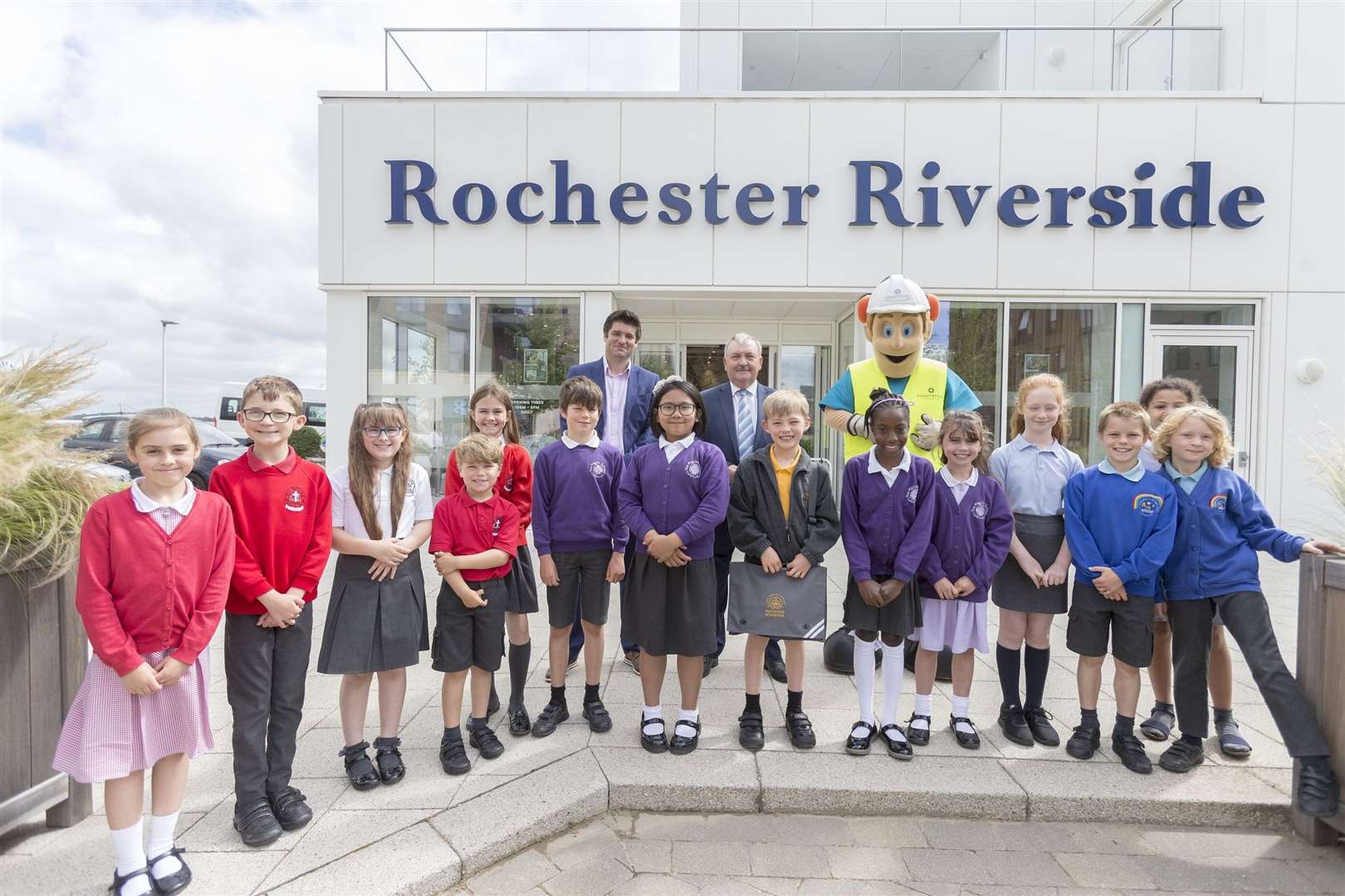 The groundbreaking ceremony for the new Rochester Riverside CoE Primary School on the £419m development along the River Medway in Rochester. Picture: Countryside/Hyde