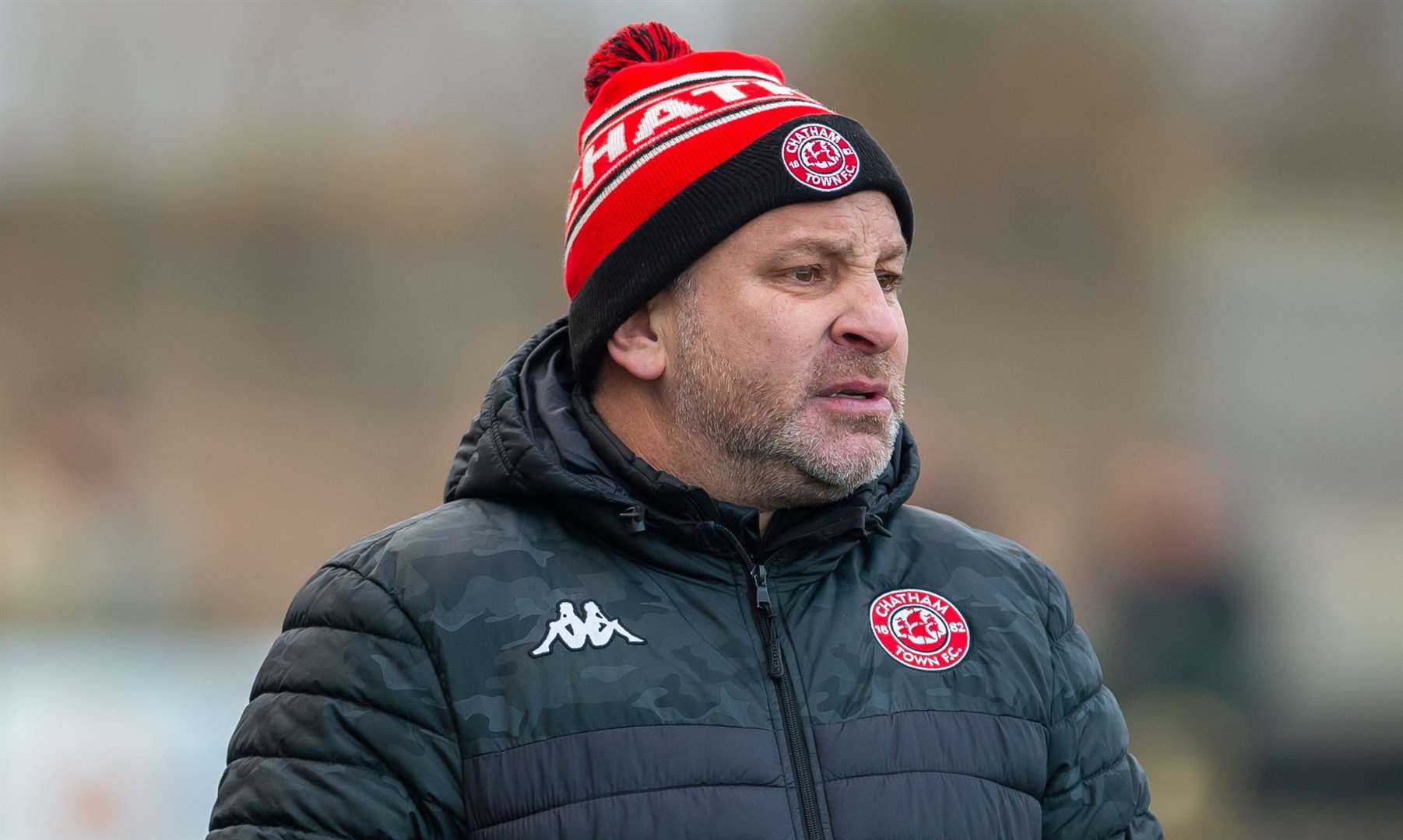 Chatham manager Kevin Hake at Homelands. Picture: Ian Scammell