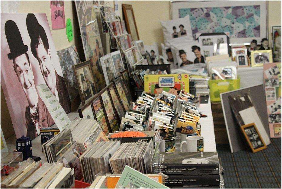 Some of the Laurel & Hardy memorabilia on display at the annual convention in Chatham (6783272)