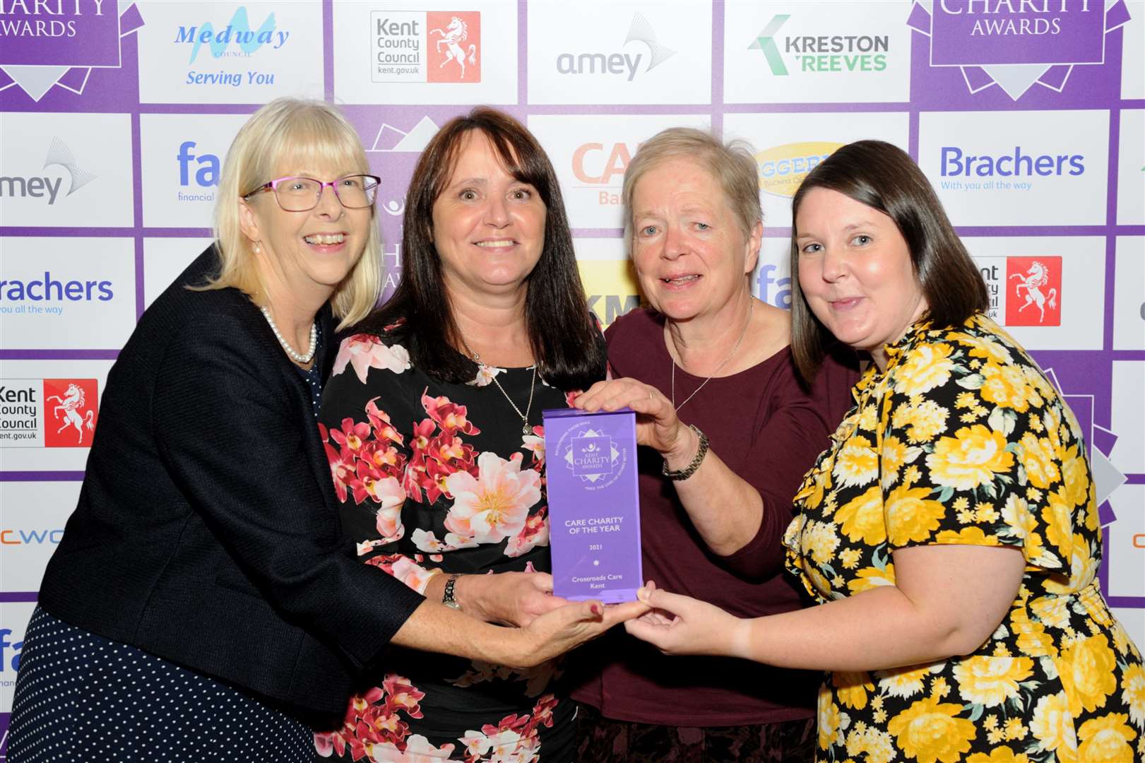 The winners of Care Charity of the Year were Crossroads Care Kent. Picture: Simon Hildrew