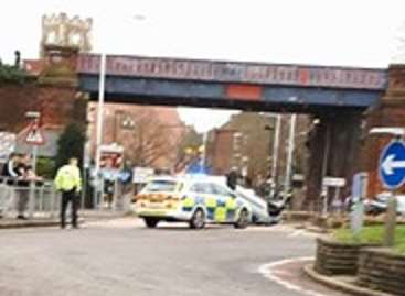 Police at the scene. Picture: Folkestone World Naked Bike Ride