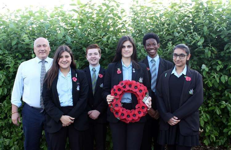 Mr Murphy (far left) was much loved by his history students