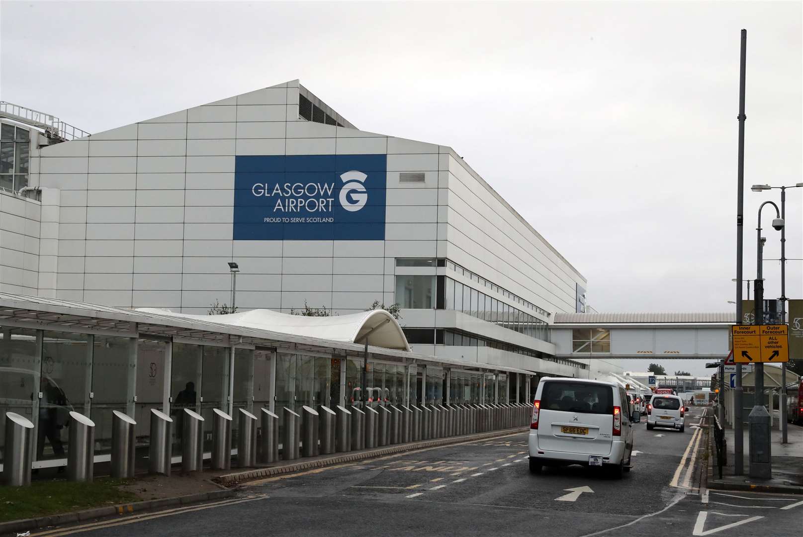 The pilot arrived at Glasgow Airport on Sunday (Andrew Milligan/PA)