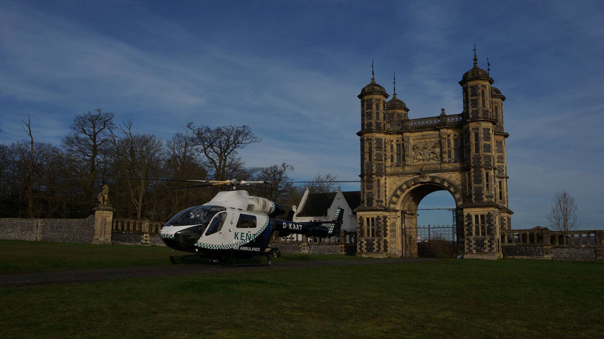 One of the entrances to the Eastwell Manor estate. Picture: Neil Camp