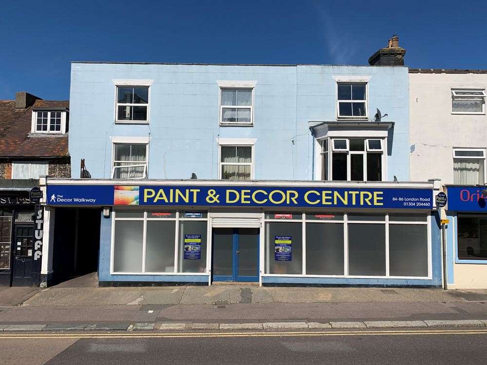 Painting and decorating shop with six flats in Dover to go under the hammer