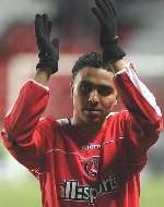 APPLAUSE: Jerome Thomas received a standing ovation from The Valley crowd when substituted against Fulham. Picture: MATT WALKER