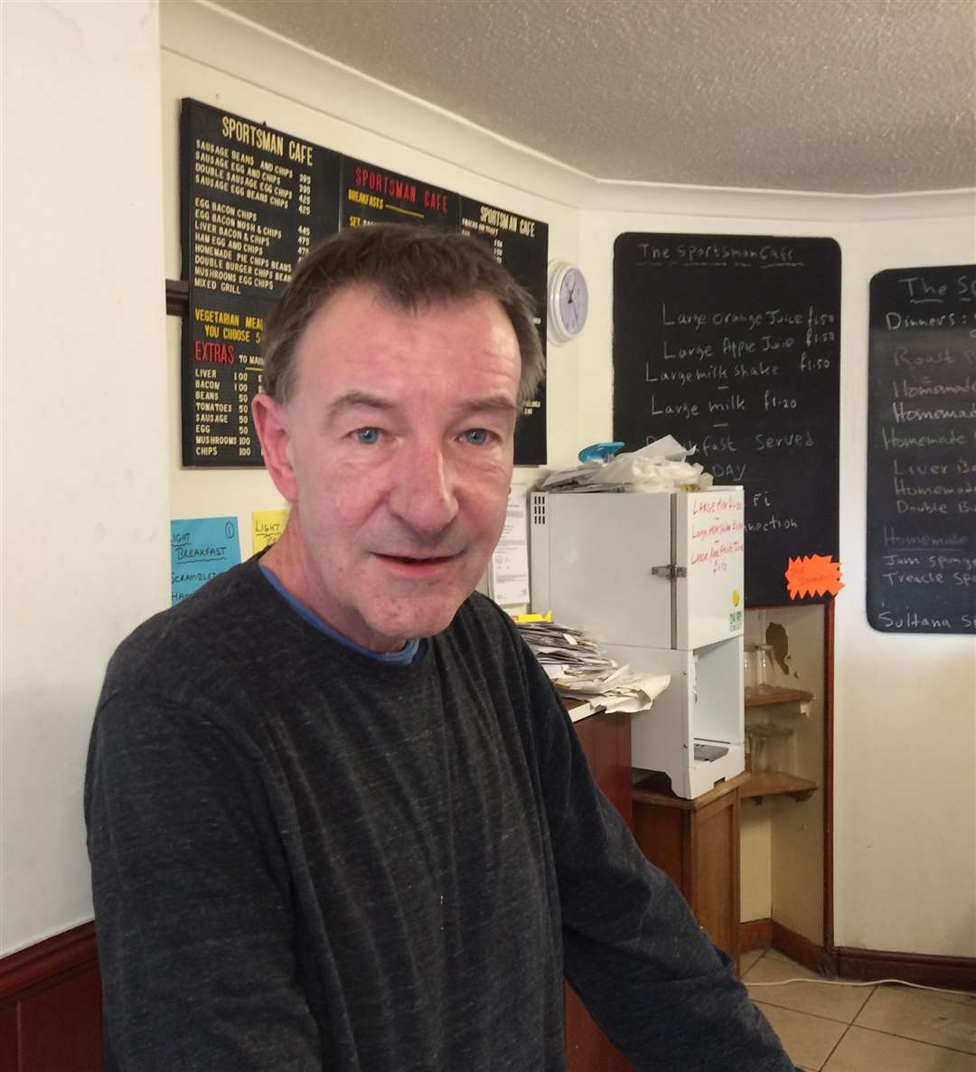 Owner of the Sportsman Cafe David Richardson