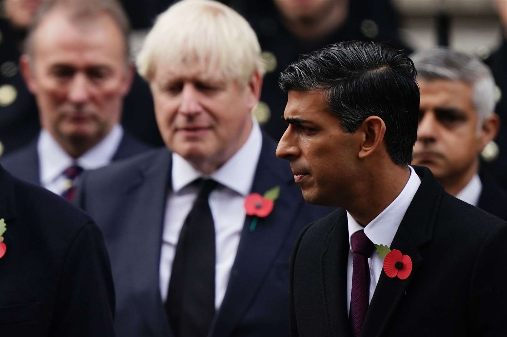 Boris Johnson was critical of Rishi Sunak’s decision to axe HS2 (Aaron Chown/PA)