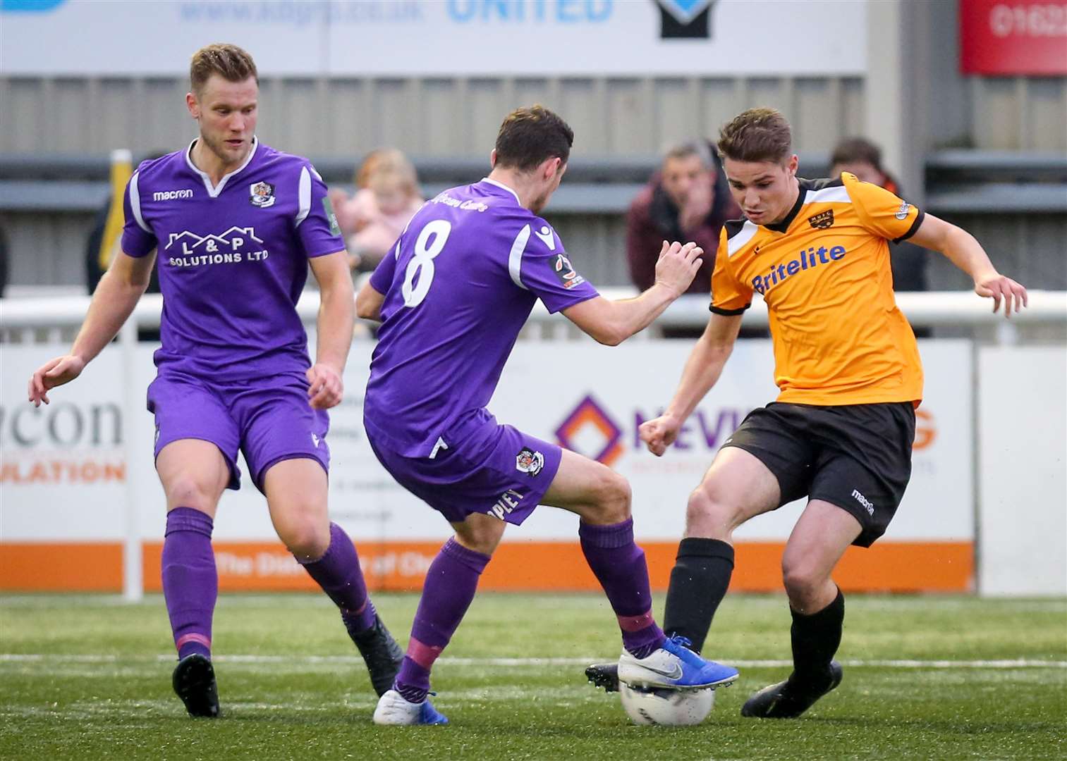 Jake Embery in action for Maidstone against Dartford Picture: Matthew Walker