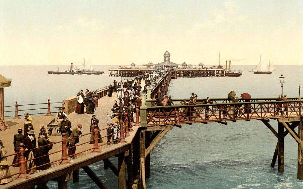 Margate jetty welcoming visitors in 1897. Picture: Detroit Publishing Co