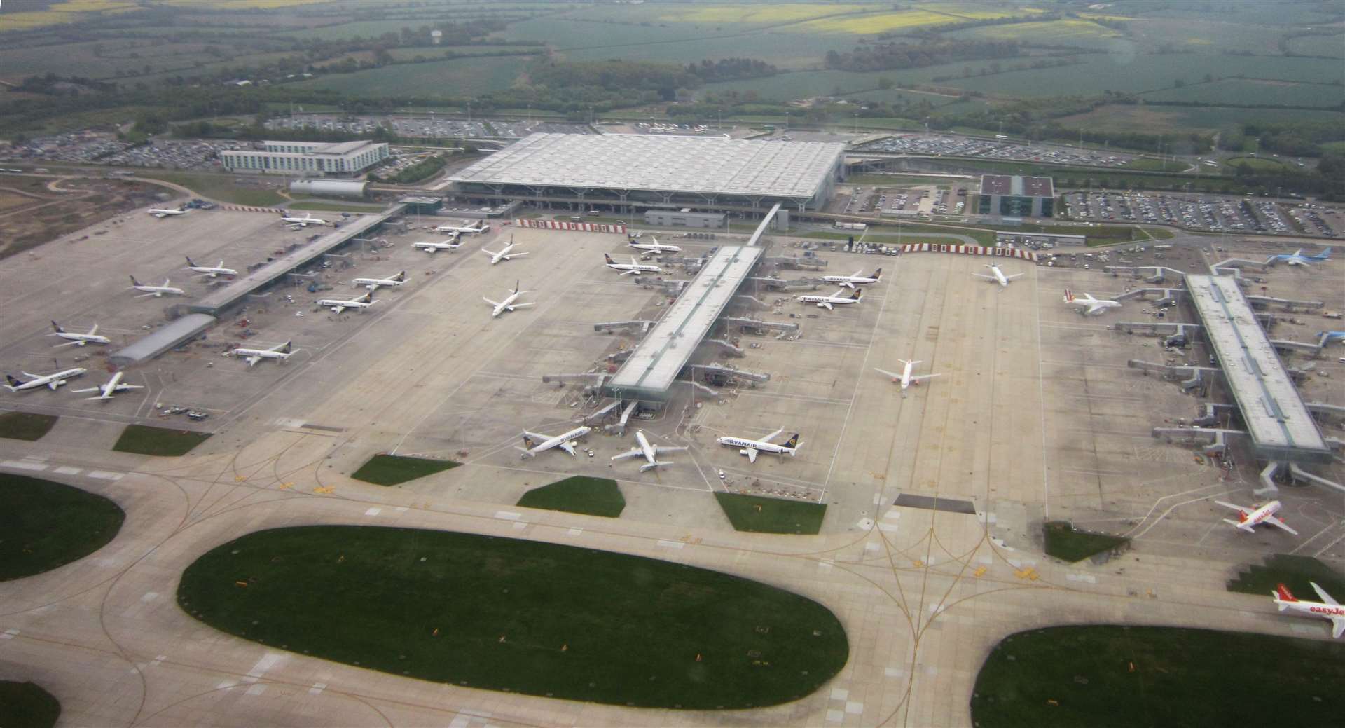 The Jet2 aircraft was forced to land at Stansted where a 25-year-old woman was removed from the plane