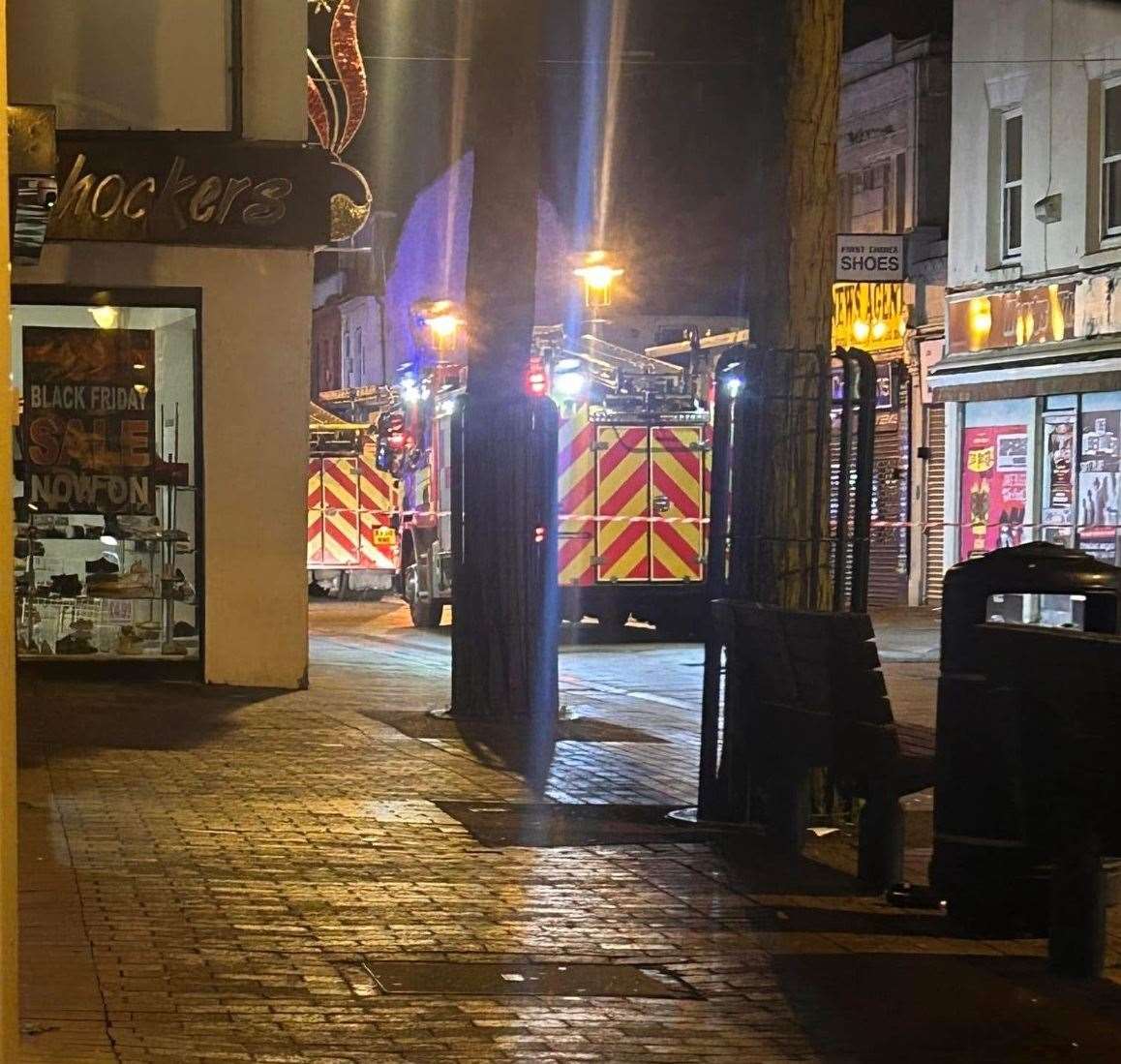 The fire in Chatham High Street. Photo: Lilly May