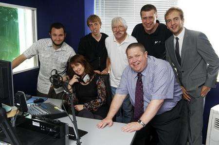 From left, Sam Wood, Becky Thornton, Ryan Upton, Roger Rapson, Peter Flynn, Dan Pope and Oliver Field.