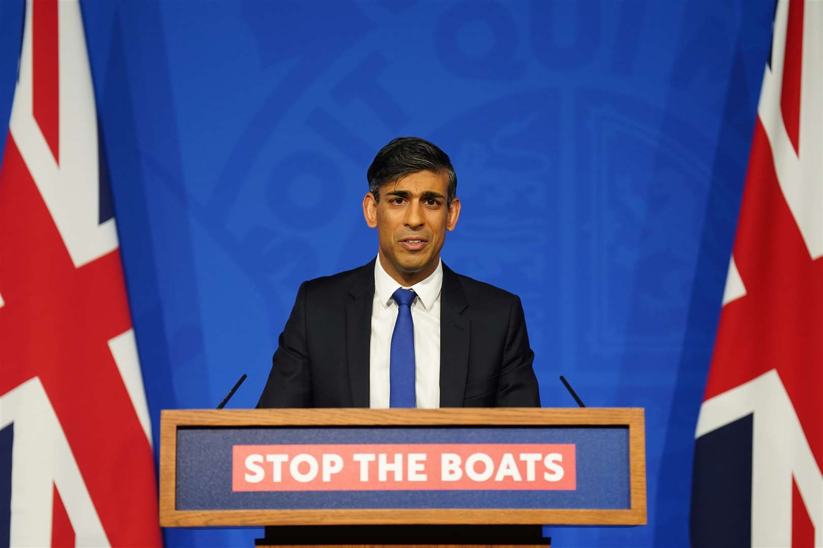 When Rishi Sunak was prime minister he vowed to ‘stop the boats’ (James Manning/PA)