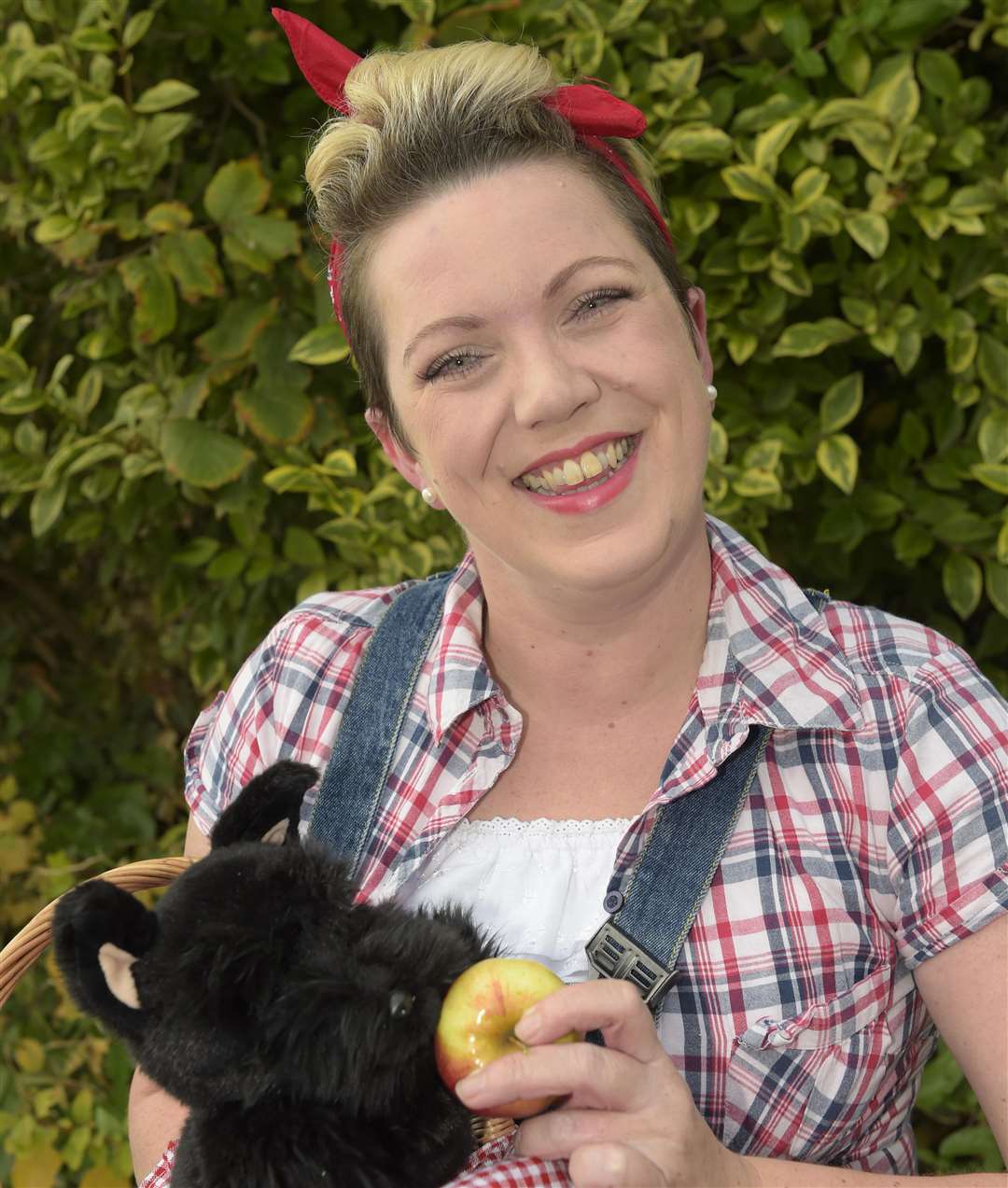 Kelly Burrows with Brogie the Brogdale Terrier at last year's apple festival. Picture: Tony Flashman