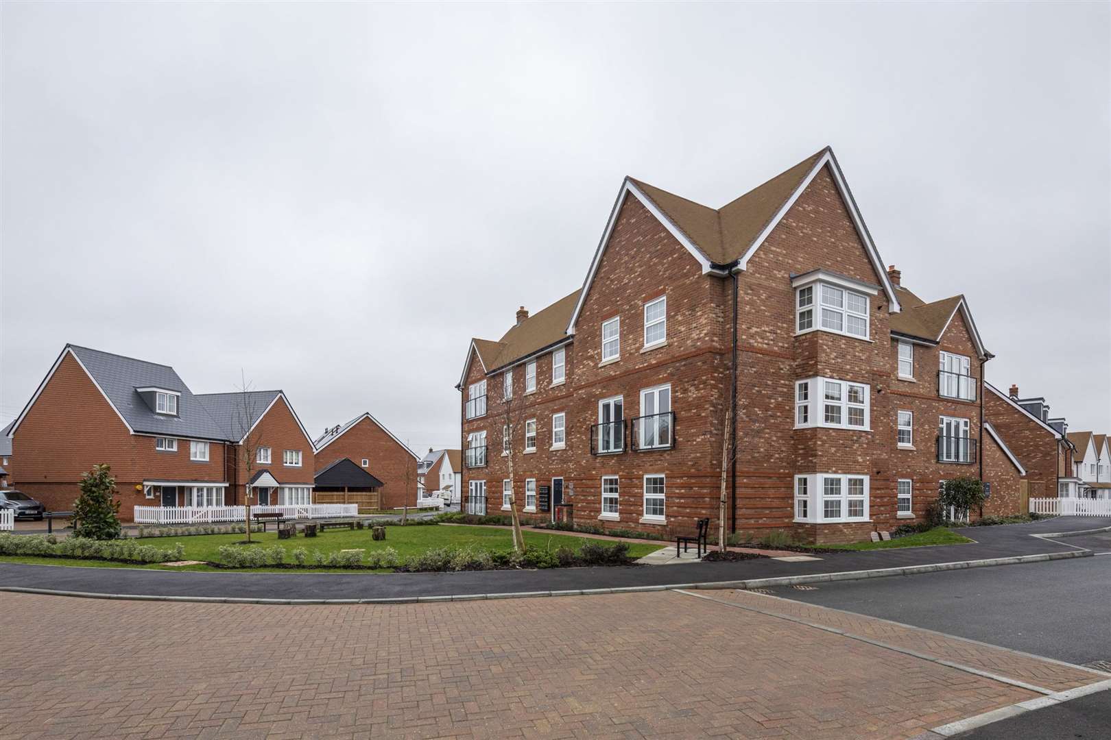 Some of the new housing at Peters Village in Wouldham