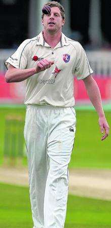 Kent's loan bowler David Balcombe