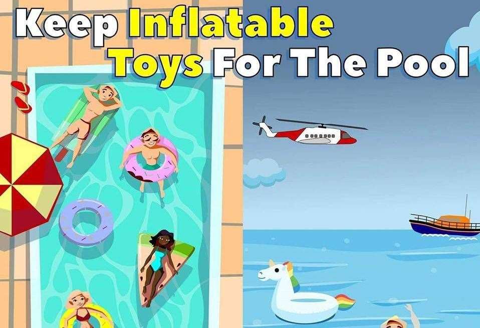 RNLI lifeguards have warned about the dangers of inflatables