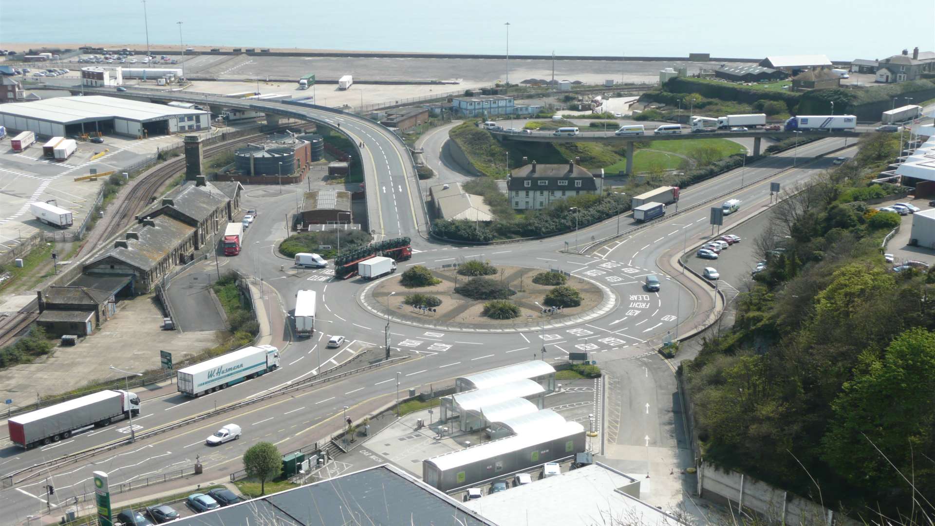 The Limekiln Street roundabout.