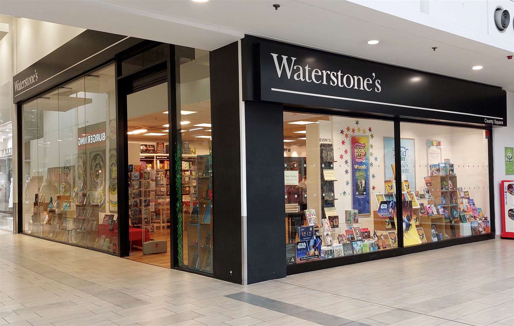 Waterstones closed in early June - but has now taken a unit two doors down