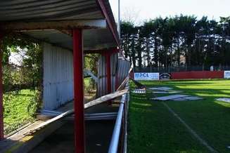 Storm damage at Reachfields Stadium (Pic: www.hythetownfc.co.uk)