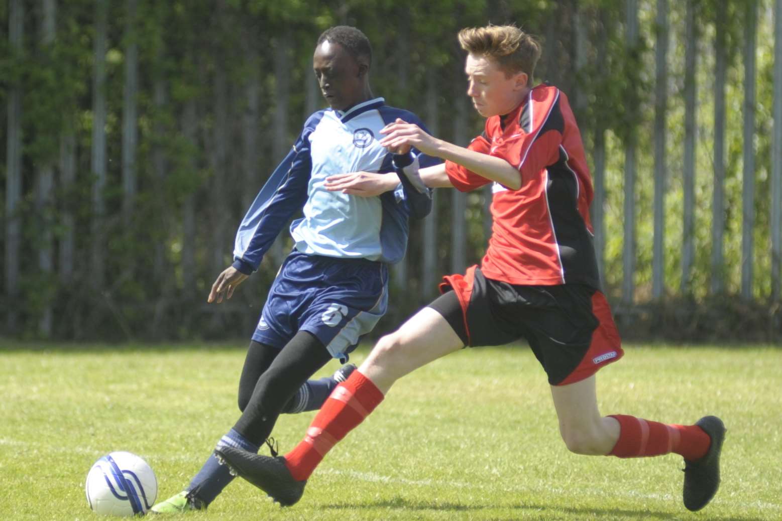 The Under-14 John Leeds Trophy final saw Riverview United battle Rainham Kenilworth Picture: Steve Crispe