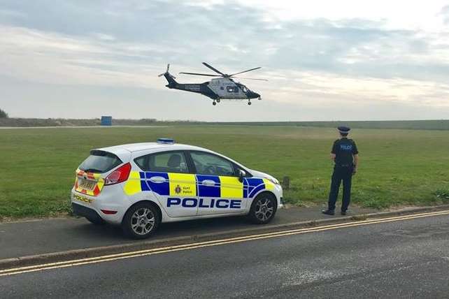 Emergency services at Joss Bay. Pic: Jamie Kight