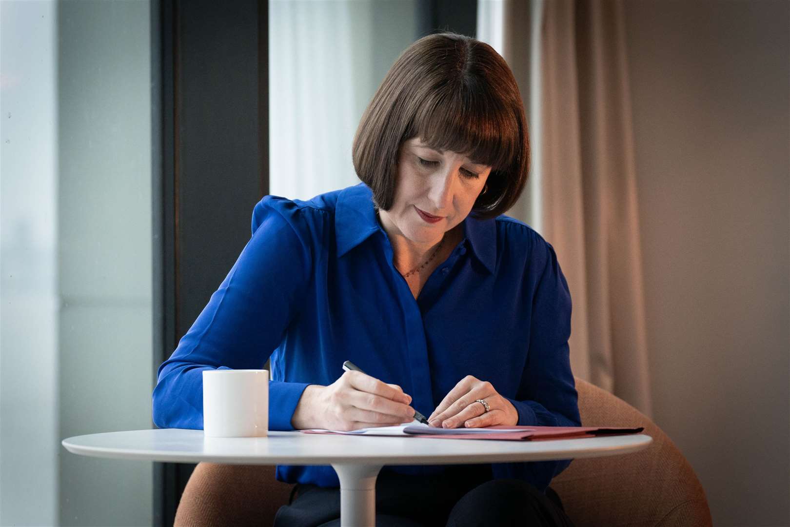 Chancellor of the Exchequer Rachel Reeves before addressing the Labour Party Conference (Stefan Rousseau/PA)