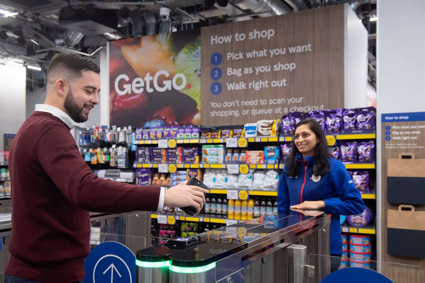 Tesco said the store will have a similar number of staff to other Express stores despite having no tills (Ben Stevens/Parsons Media/PA)