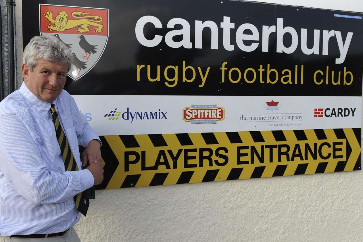 Canterbury Rugby Club chairman Giles Hilton