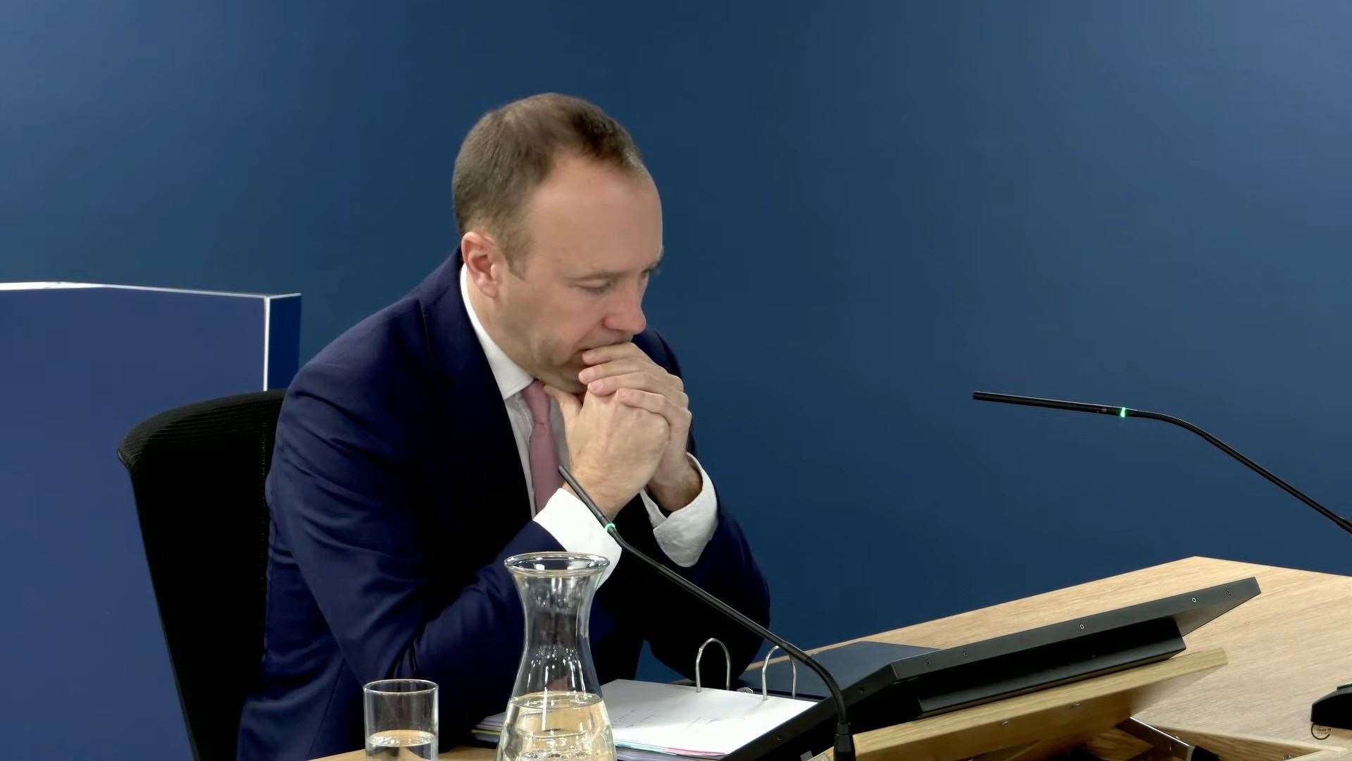 Former health secretary Matt Hancock was giving evidence to the inquiry (UK Covid-19 Inquiry/PA)