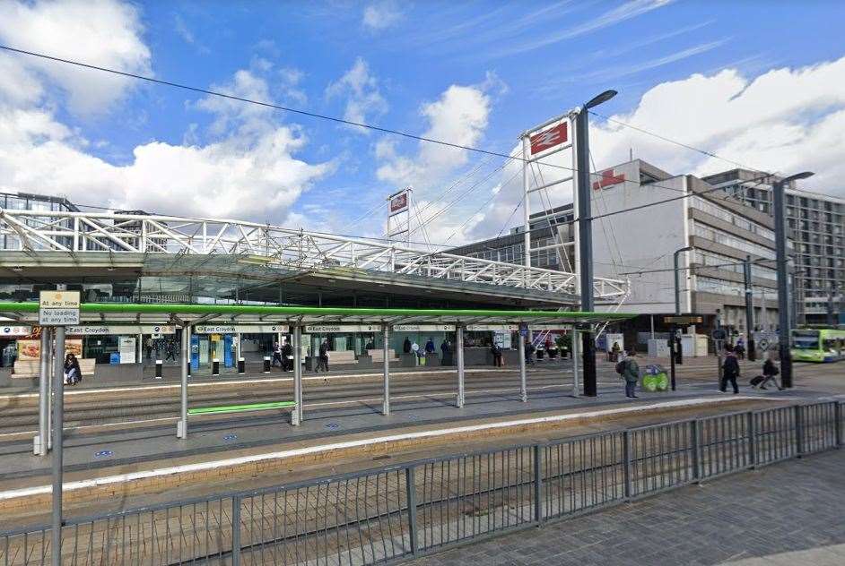 The train terminated at East Croydon due to a power outage leaving passengers stranded. Picture: Google