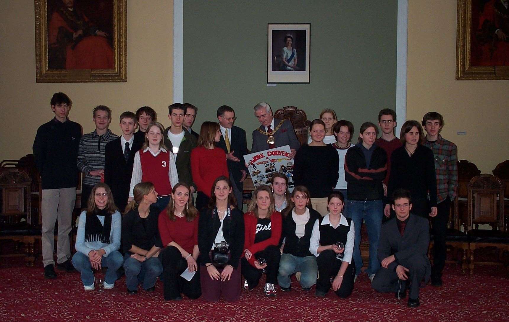 Foreign exchange students from Wiesbaden, Tunbridge Wells' twin town in Germany, say farewell at the end of a fortnight's stay in the town