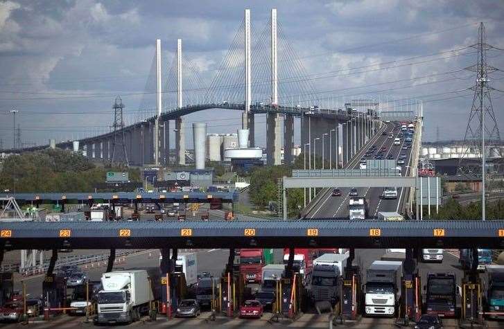 The Dartford Crossing has seen a reduction in the number of journeys being made