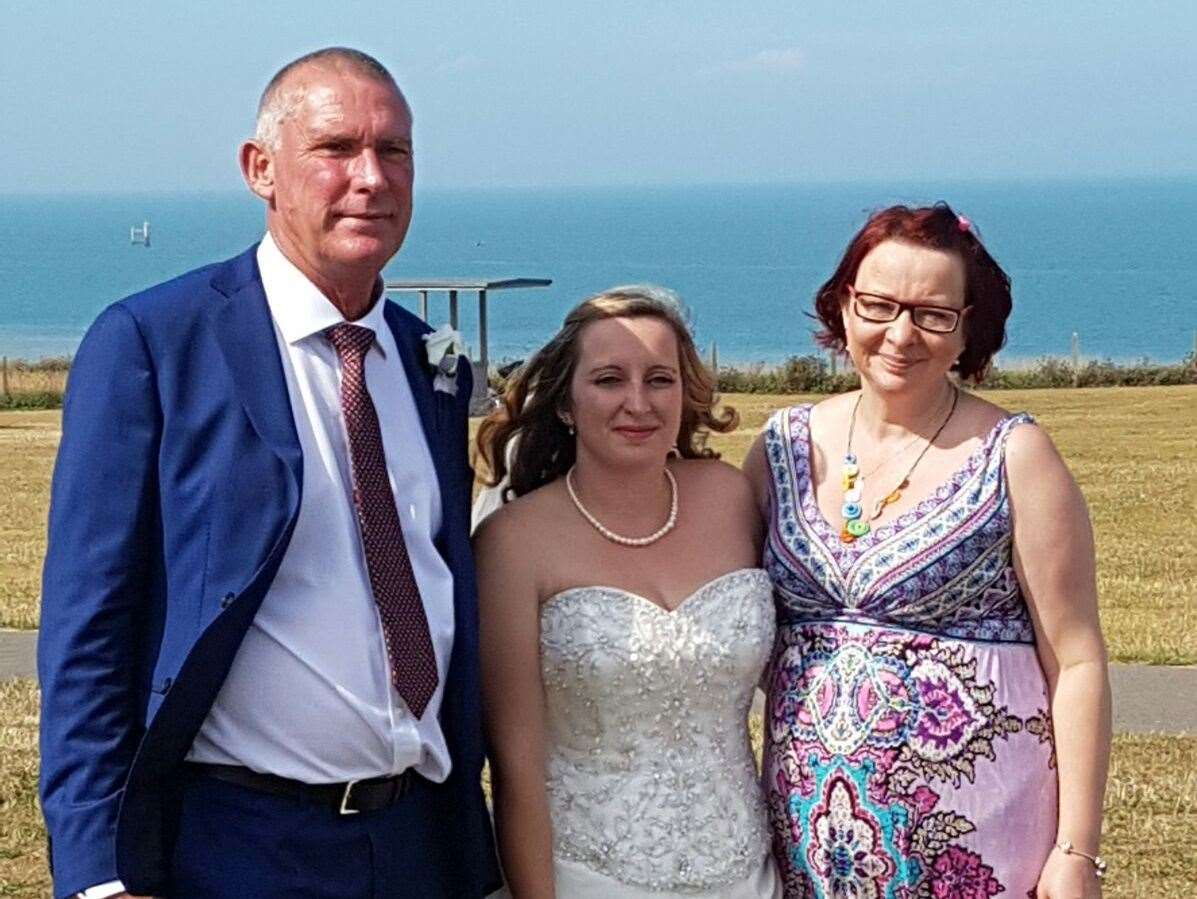 Mary-Anne Lovett, with daughter Charlotte and husband Steve Kemp