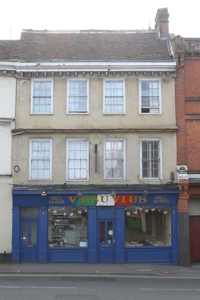 The Vesuvius restaurant in Lower Stone Street, the scene of a murder last October.