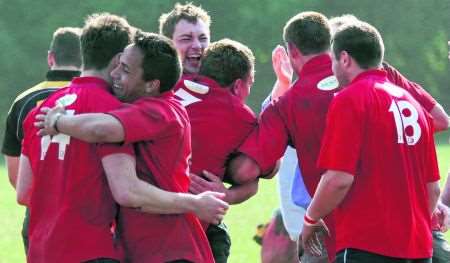 Aylesford Bulls celebrate