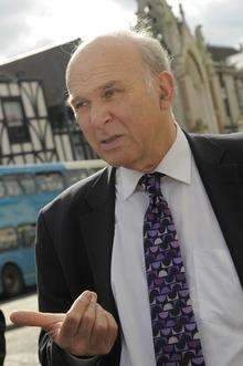 Business secretary Vince Cable