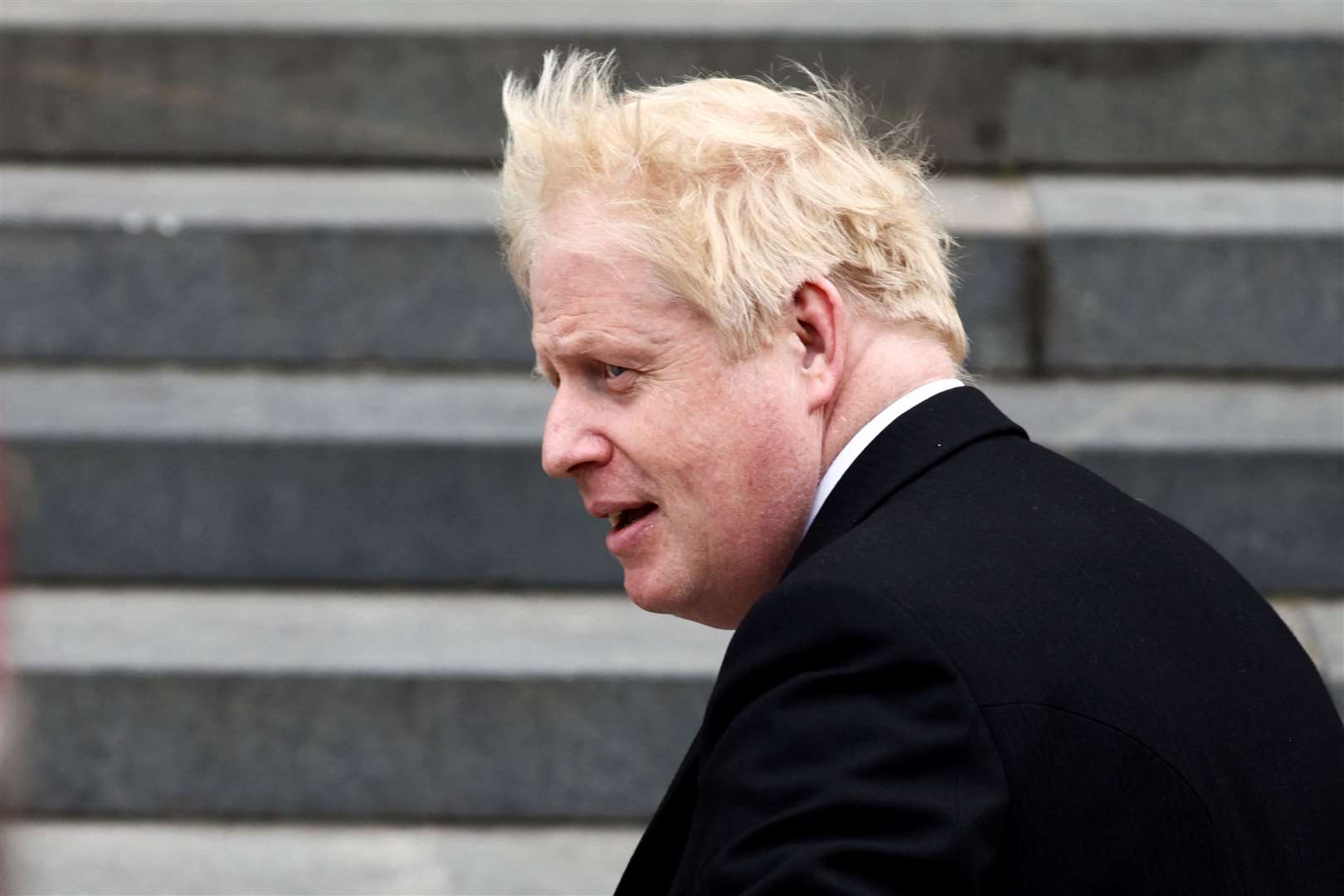 Prime Minister Boris Johnson arriving for the National Service of Thanksgiving at St Paul’s Cathedral(PA)