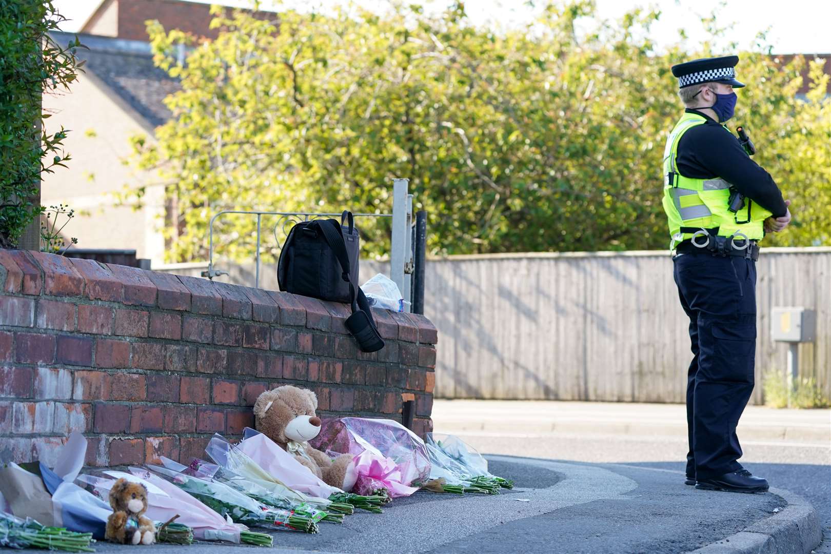 Tributes left at the scene in High Holme Road, Louth (Joe Giddens/PA)