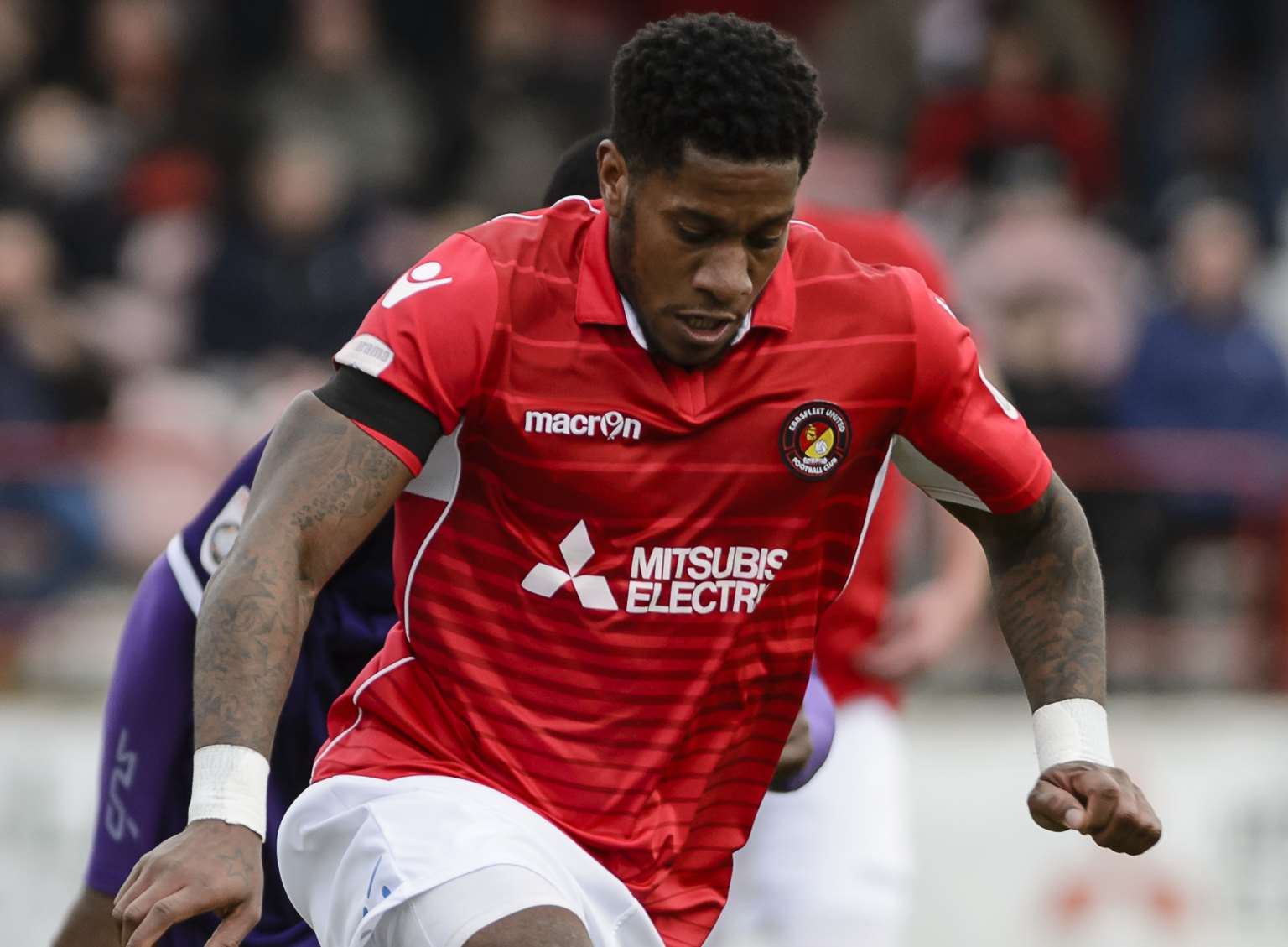 Ebbsfleet striker Bradley Bubb Picture: Andy Payton