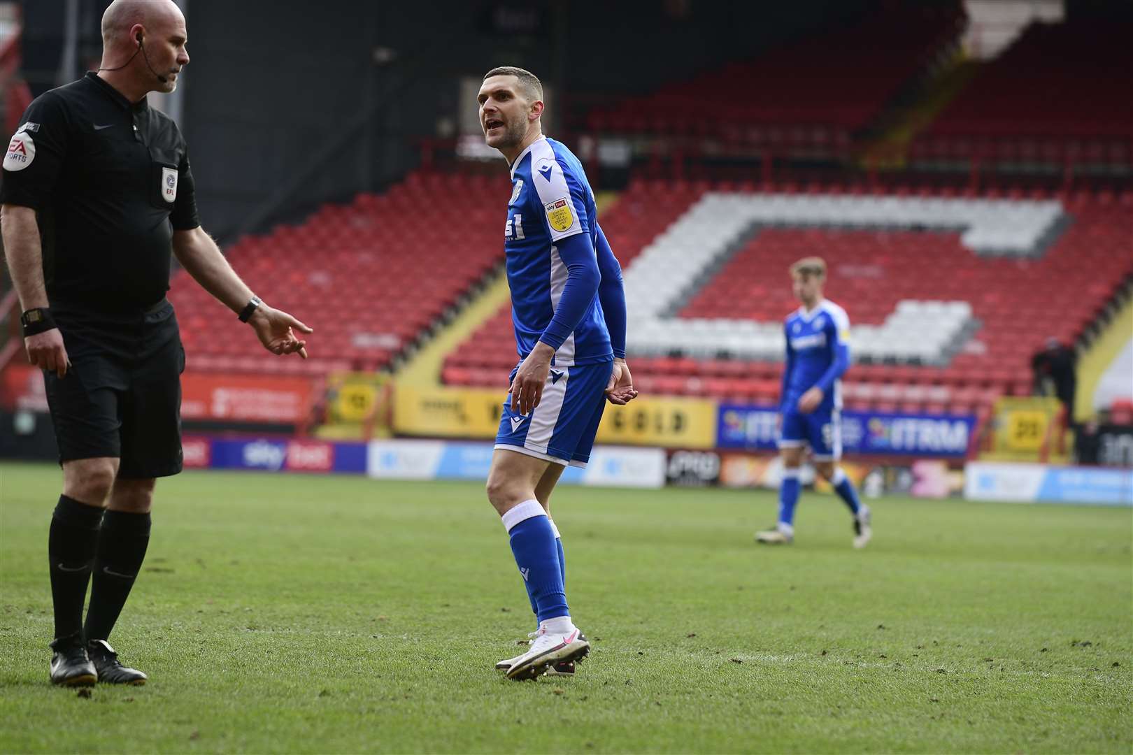 Stuart O'Keefe was back in the starting eleven on Saturday Picture: Barry Goodwin